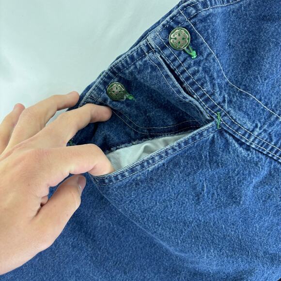 Vintage OshKosh B'Gosh Vestbak Bib Overalls USA Union Made Sanforized Mens 42x29 - Picture 3 of 10